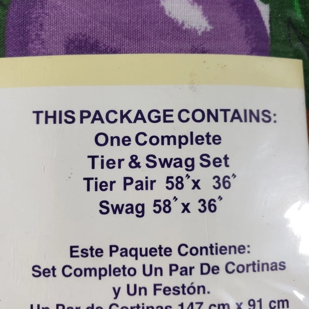 American Evening Tier & Swag Set NWT